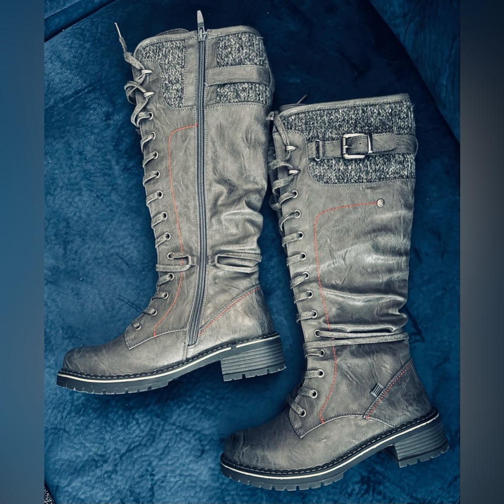 Grey Spring Step Patrizia Chilly boots. US size 7-7.5. NWOB.